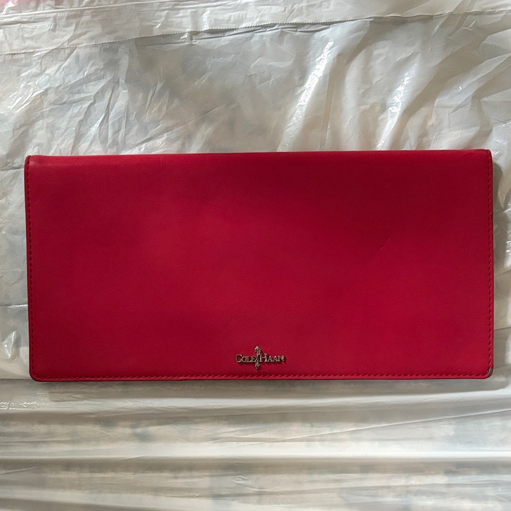Cole Haan Vibrant Red Leather Wallet